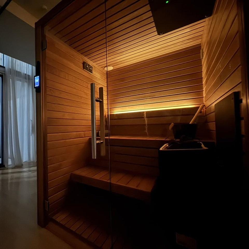 Retails- Auroom Cala Glass Cabin Sauna Kit
