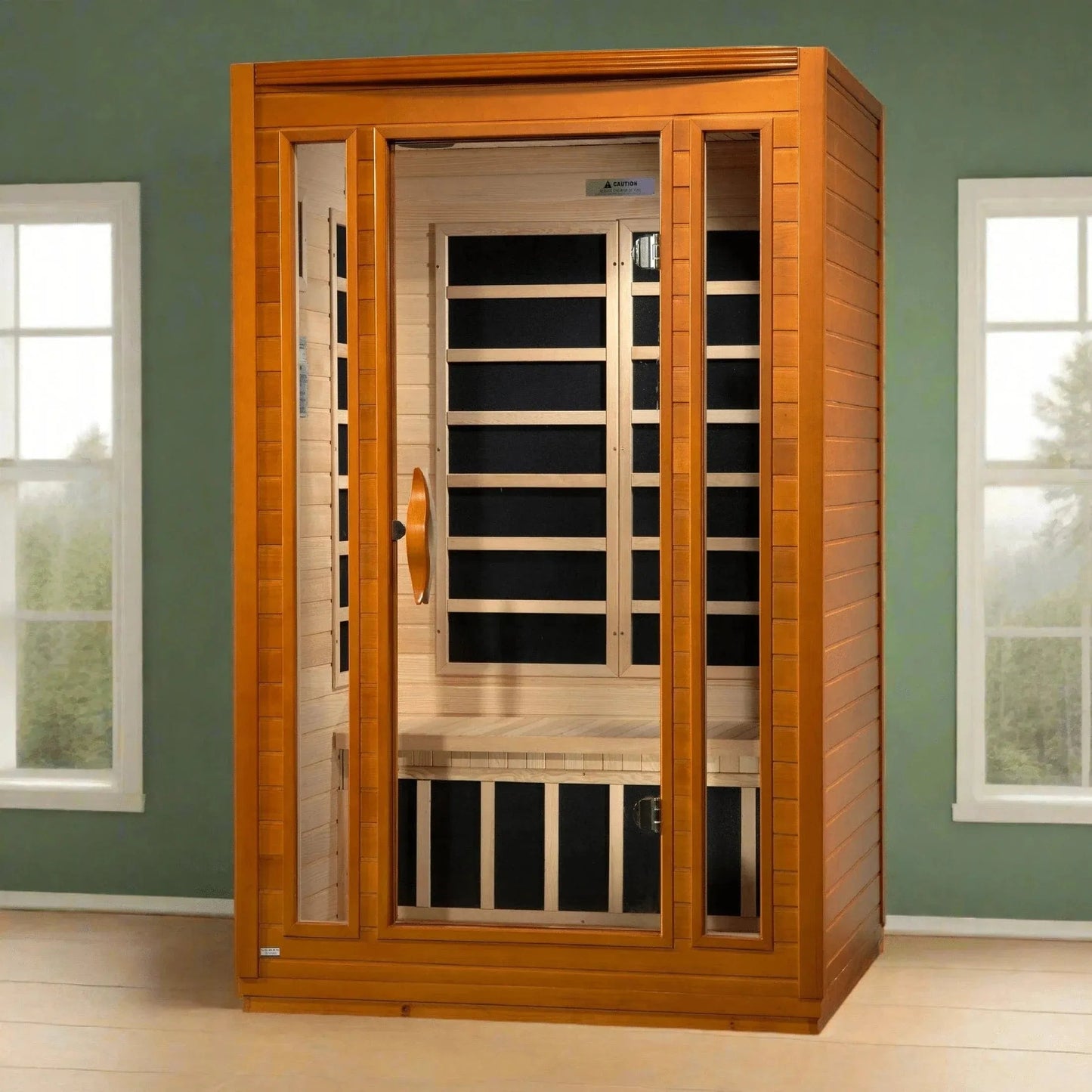 Retails- Dynamic San Marino Elite 2-person Ultra Low EMF FAR Infrared Sauna - DYN-6206-01 Elite