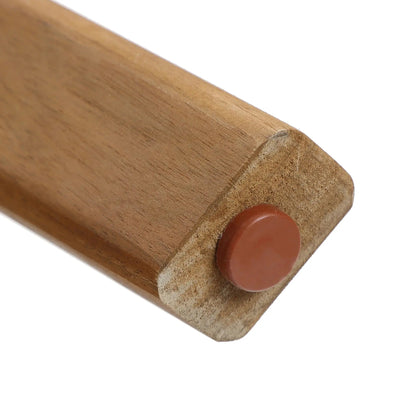 RetailsSup 4-Piece Outdoor Patio Seating Set – Acacia Wood Frame, Rope Backrests, Loveseat, 2 Armchairs, Coffee Table