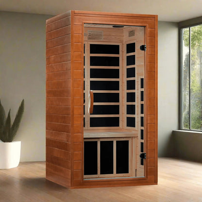 Retails- Dynamic "Avila" 1-2-person Low EMF FAR Infrared Sauna DYN-6103-01