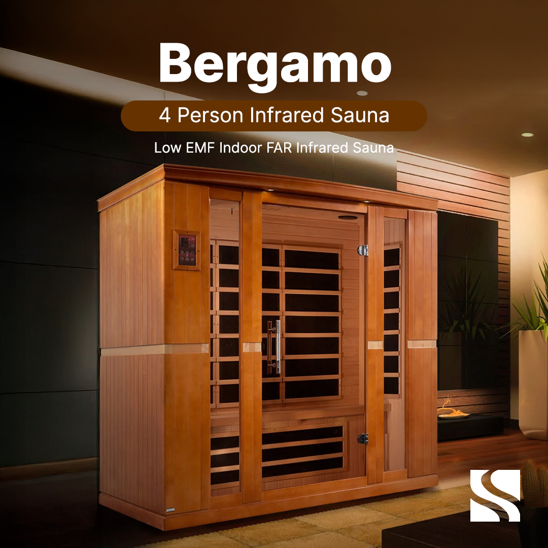 Retails- Dynamic "Bergamo" 4-person Low EMF FAR Infrared Sauna DYN-6440-01