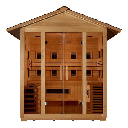 Retails- Golden Designs "Gargellen" 5 Person Hybrid Outdoor Sauna GDI-8125-01