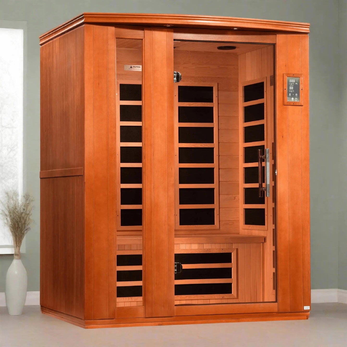 Retails- Dynamic "Lugano" 3-person Low EMF FAR Infrared Sauna DYN-6336-02