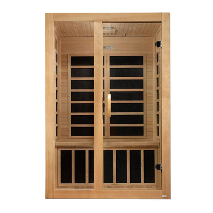 Retails- Dynamic "Santiago" 2-person Low EMF FAR Infrared Sauna DYN-6209-01