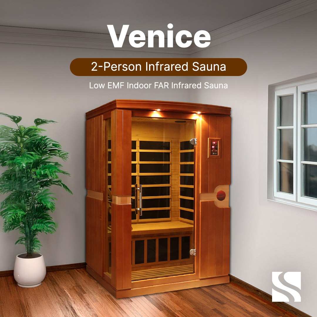 Retails- Dynamic "Venice" 2-person Low EMF FAR Infrared Sauna DYN-6210-01