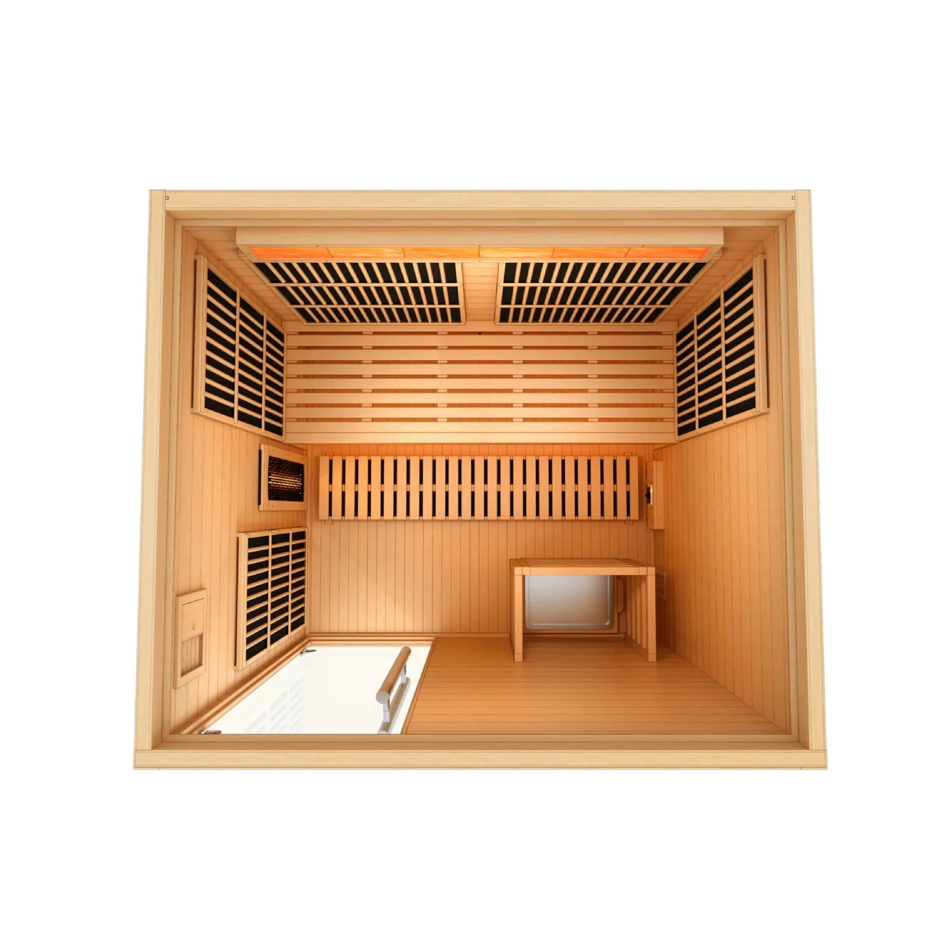 Retails- Golden Designs 2025 Soria GDI-8330-01 3 Person Hybrid Indoor Sauna.