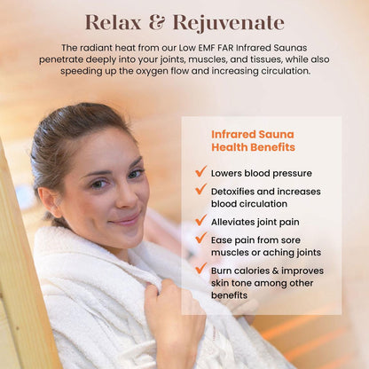 Retails- Dynamic Barcelona Elite 1-2-person Ultra Low EMF FAR Infrared Sauna - DYN-6106-01 Elite