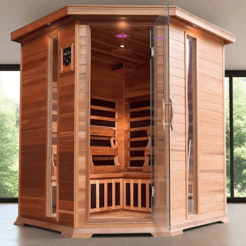 Retails- Sunray Bristol Bay 4-Person Indoor Infrared Corner Sauna 400KC