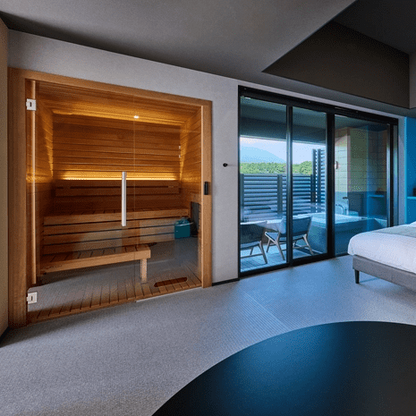 Retails- Auroom Cala Glass Cabin Sauna Kit