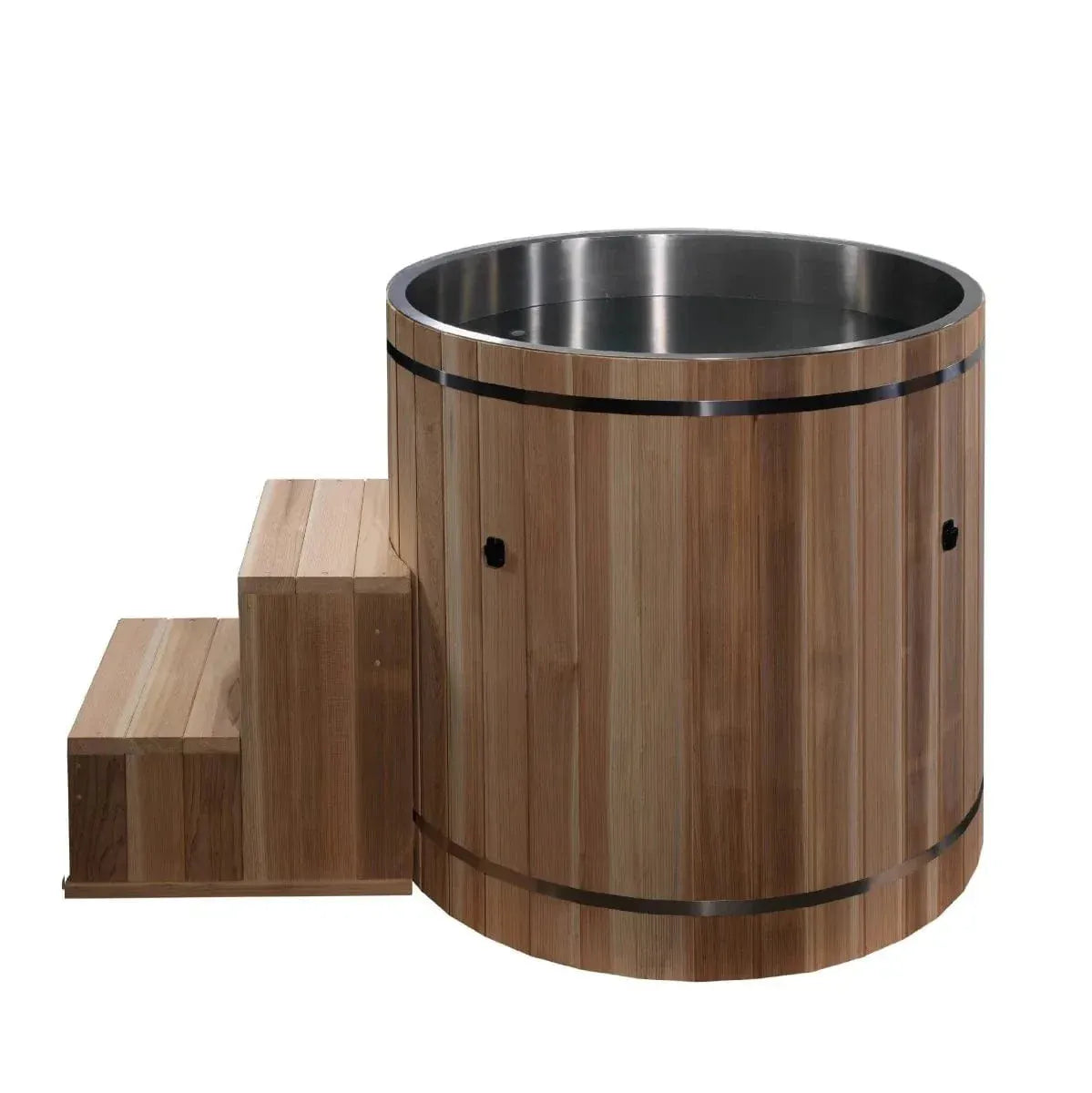 Retails- Dynamic Cold Therapy Stainless Steel Plunge Tub with Pacific Cedar