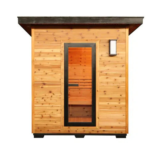 Retails- Sunray Denali 4-Person Contemporary Outdoor Sauna with 6kW Heater