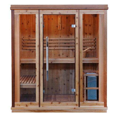 Retails- Sunray Hampton 3 Person Indoor Traditional Sauna w/ Double Bench