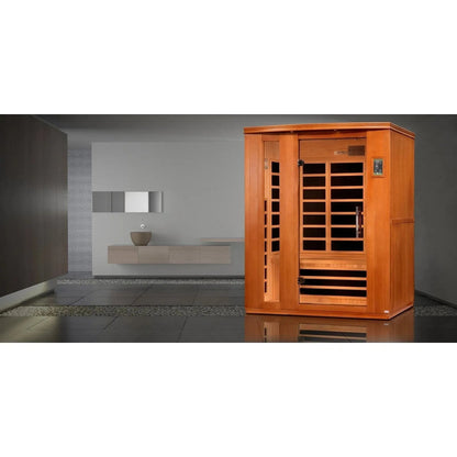 Retails- Dynamic Lugano 3-person Ultra Low EMF FAR Infrared Sauna - DYN-6336-02 Elite