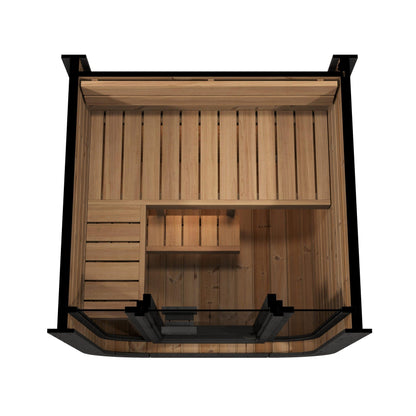 Retails- SaunaLife Model CL3G 1-2 Person Cube Series Outdoor Sauna Kit