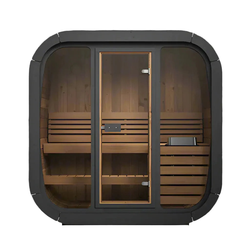 Retails- SaunaLife Model CL4G 3 Person Cube Series Outdoor Sauna Kit