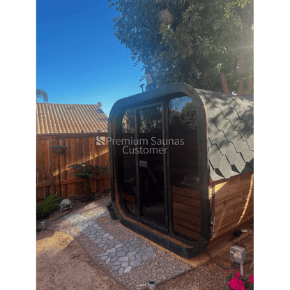 Retails- SaunaLife Model CL4G 3 Person Cube Series Outdoor Sauna Kit