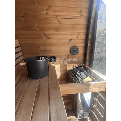 Retails- SaunaLife Model CL4G 3 Person Cube Series Outdoor Sauna Kit