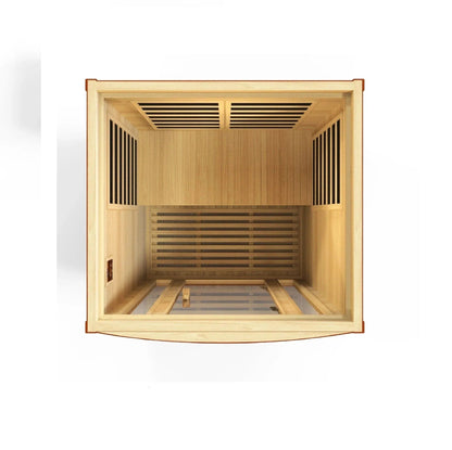 Retails- Dynamic San Marino Elite 2-person Ultra Low EMF FAR Infrared Sauna - DYN-6206-01 Elite