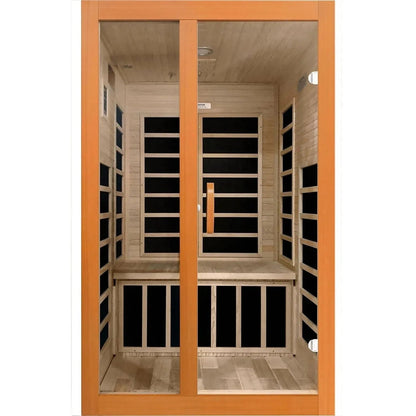 Retails- Dynamic Santiago Elite 2-person Ultra Low EMF FAR Infrared Sauna - DYN-6209-02 Elite