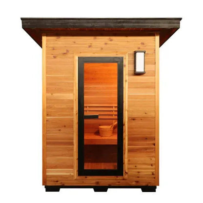 Retails- Sunray Seneca 3-Person Contemporary Outdoor Sauna with 6kW Heater
