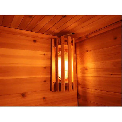 Retails- Sunray Seneca 3-Person Contemporary Outdoor Sauna with 6kW Heater