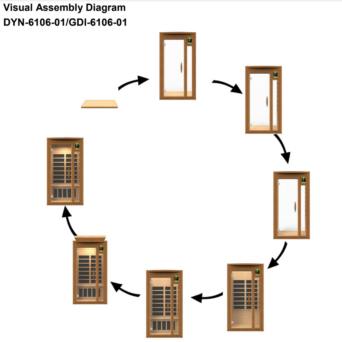 Retails- Dynamic "Barcelona" 1-2-person Low EMF FAR Infrared Sauna DYN-6106-01